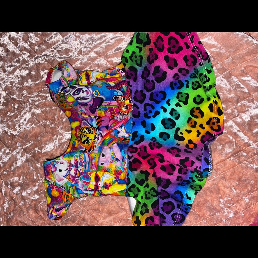 6 month Lisa Frank peplum top